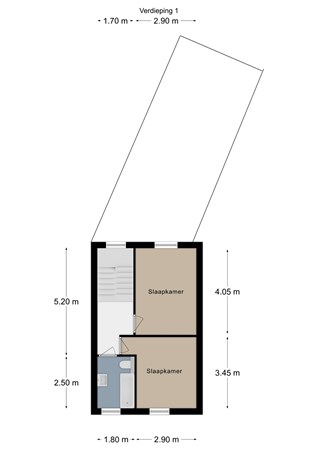 Floorplan - Oude Schachtstraat 34, 6462 BG Kerkrade